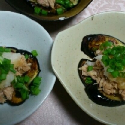 シンプルな味付けが好評でした┏(<：) 茄子は薄く切ると食べやすいように感じました(´∀｀*)